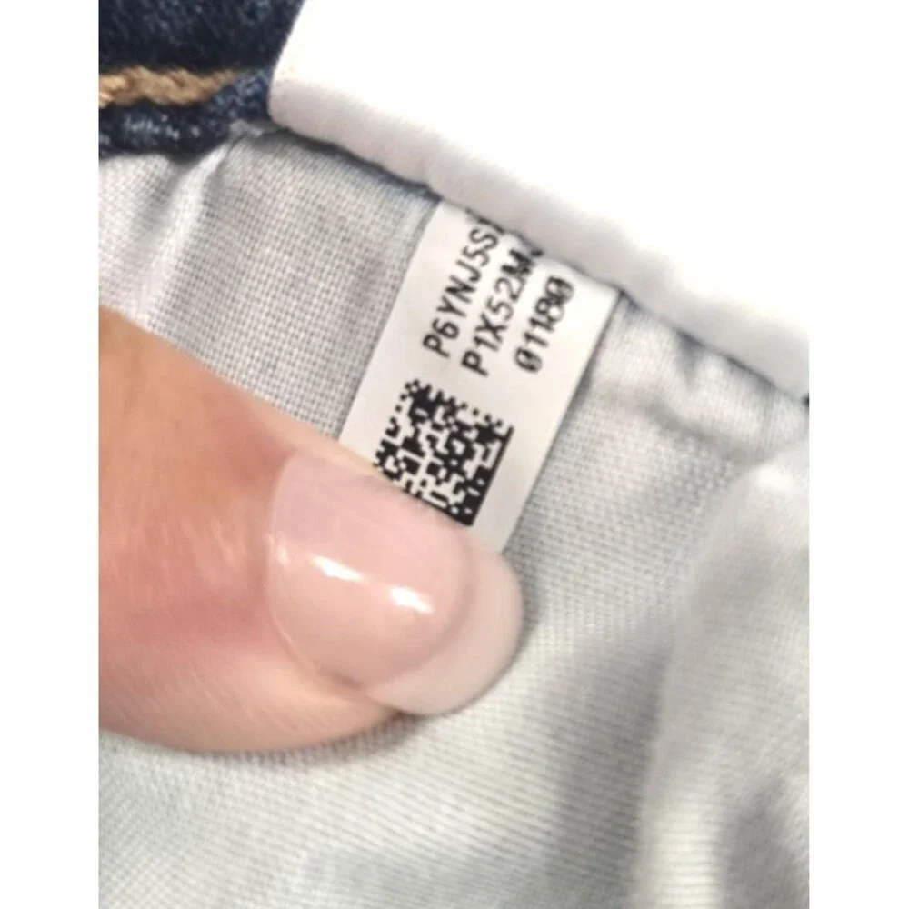 American Eagle Jeans Womens Sz 4T 30 Blue Super High Rise Baggy Wide Leg Stretch
